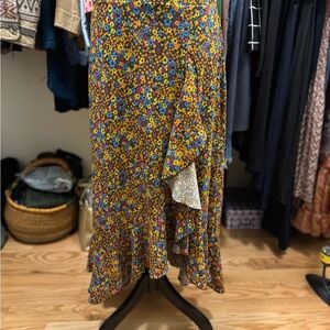 Floral Ruffle Skirt
